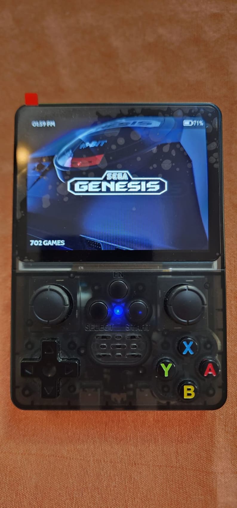 NEW CUSTOM Retro Handheld. Custom Firmware and Prescraped Game Library 7,000 Games. plays All