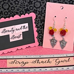 Beauty and the Beast Inspired Earrings