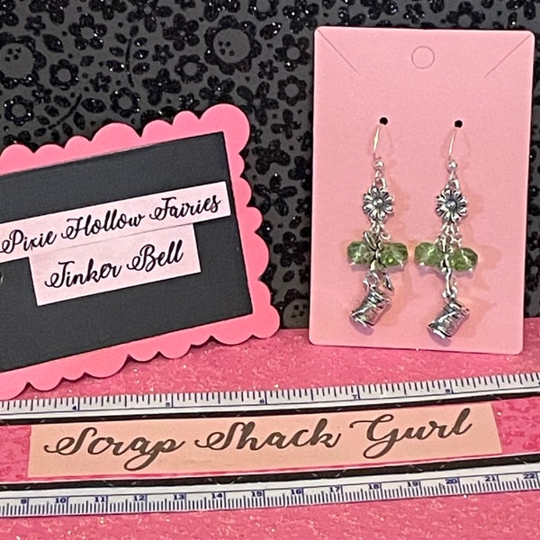 Pixie Hollow Fairies (Tinker Bell) Inspired Earrings