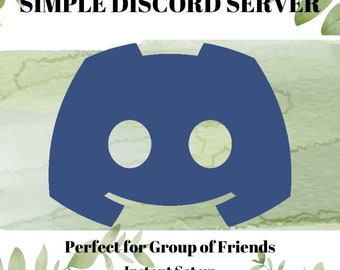 Eenvoudige Discord-serversjabloon, standaard Discord-server, standaard Discord-gaming, Discord for Friends, Basic Discord for Fun, Community Discord