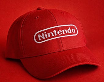 Nintendo Diddy Kong Hat: Red Embroidered Cosplay Cap Adult & Youth