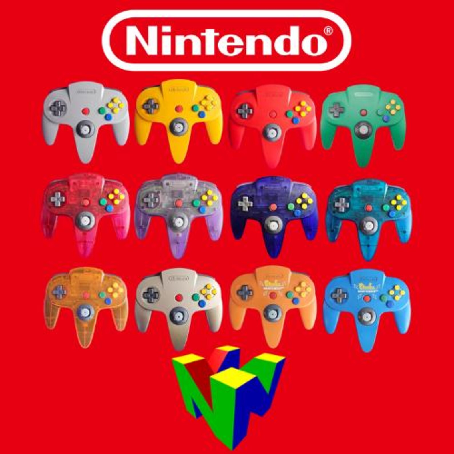 Official Nintendo 64 GREEN Controller Authentic OEM N64 Remote Original ...