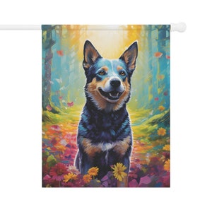 Blue Heeler Flag - Christmas Gift for Australian Cattle Dog Mom Dog Dad Dog Lover House Spring Decoration Birthday Housewarming Home Decor