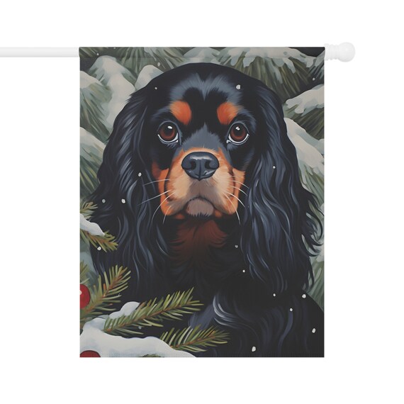 2 Piece Cavalier King Charles Spaniel Long Tee PJ Set - Black & Tan Cav 2 Piece Cavalier King Charles Spaniel Long Tee PJ Set - Black & Tan Cav