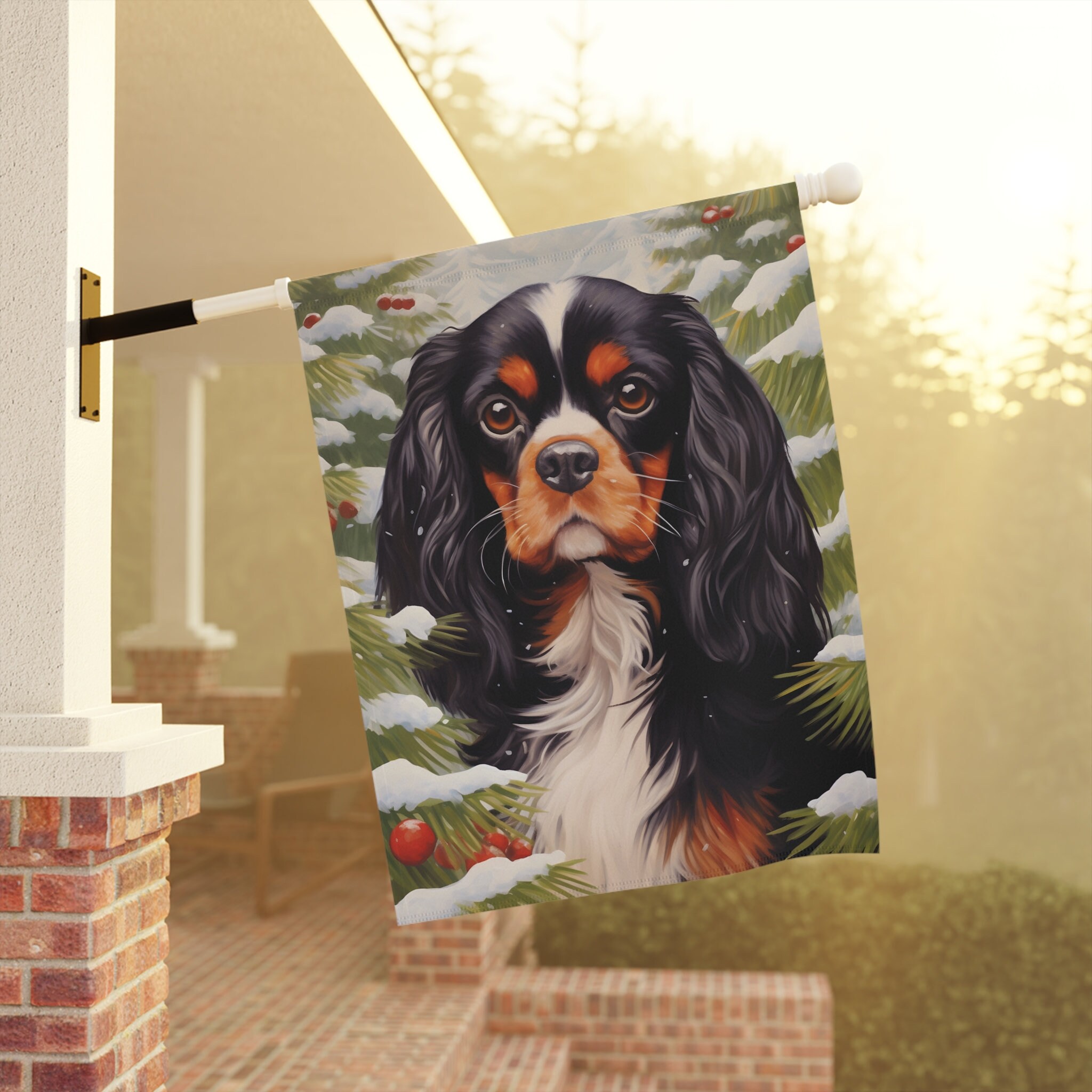 375様❤キャバリアキングチャールズスパニエル 鯉のぼり お花見 オブジェ♡ ♪キャバリア.キング.チャールズ.スパニエル額縁作品な件… | sachiyoの