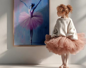 Pink Ballerina Wall Art:  Set of 7 Prints for Home Decor (Digital Download)