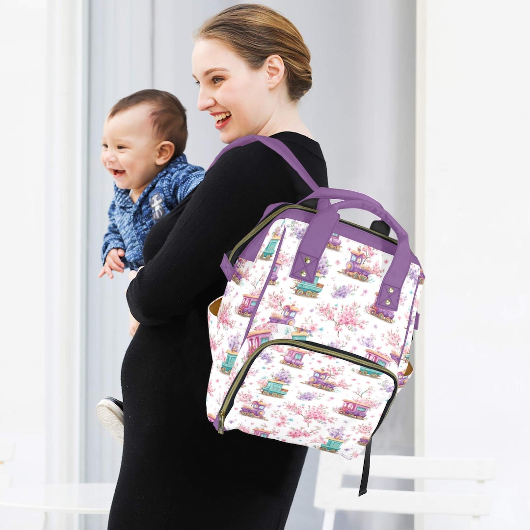 Cuddle Train Diaper Bag: Multi-functional, Insulated Backpack Style ...
