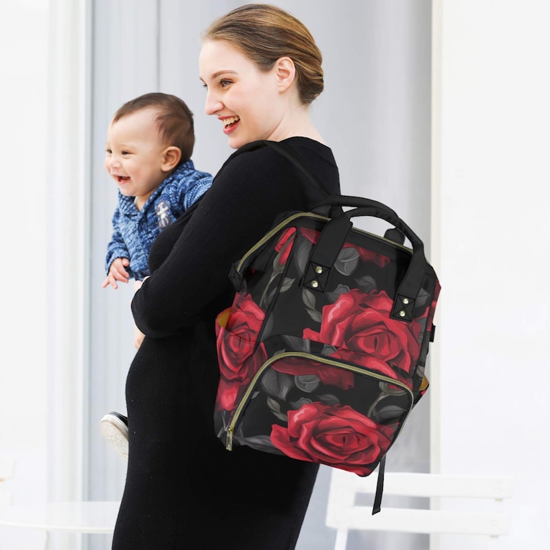 Daisy's Diaper Cover Dress - Romany Rose with Tulip Embroidery