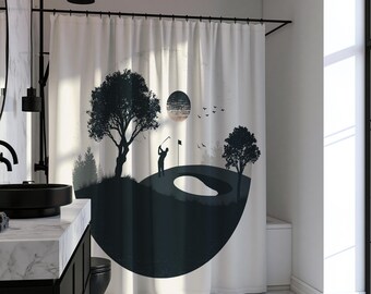 Golf Shower Curtain |  Golf Bathroom Decor