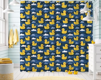 Rubber Duckie Shower Curtain | Waterproof & Quick-Drying Bathroom Decor