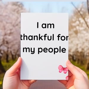 Dankbetuigingskaarten | 30 dagelijkse affirmaties | Digitale kaarten voor dagelijkse mindfulness | Afdrukbare dankbaarheidskaarten
