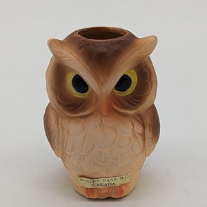 Vintage Owl Souvenir Toothpick Holder from The Rogers Pass