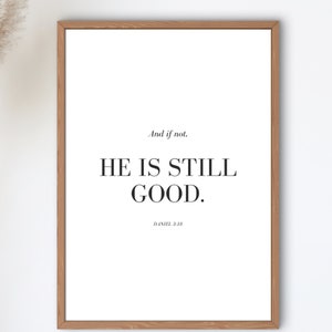 Daniel 3:18, Bible Verse Art, Scripture Printable, Scripture Wall Art, Christian Wall Art, Christian Print, Bible Printable.
