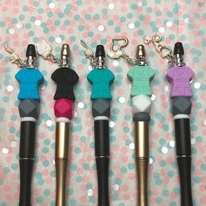 Hygienist Pen | Silicone Bead Pen | Hygienist Gift | Scrubs Pen | Dentist Pen | Dentist Gift | Dental Hygienists