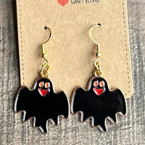 Silly Ghost Halloween Earrings