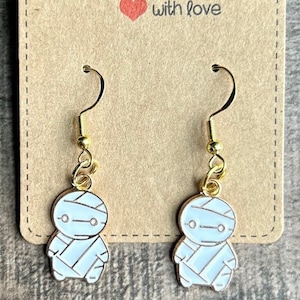 Mummy Halloween Earrings