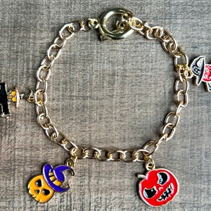 Spooktacular Halloween Charm Bracelet