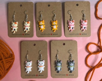 Cat Earrings | Cat Jewelry | Cat Accessories and Gifts | Kitten Earrings | Kitten Jewelry | Animal Accessories | Cat Lovers | Cute Earrings