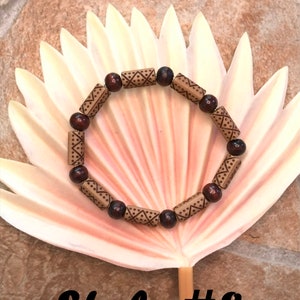 Wooden Bead Bracelets | Boho Bracelets | Boho Gifts | Stackable Bracelets | Boho Jewelry | Boho Accessories | Style #8 | Light & Dark Brown