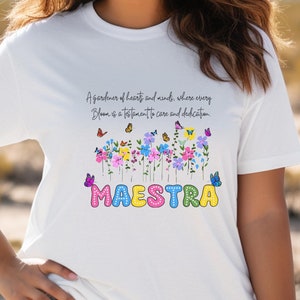 Maestra Shirt ,maestra bilingue, maestra tshirt, la maestra, maestra era, gracias maestra,regalo para maestra,maestra.