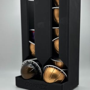 Slim Side-Mount Nespresso Vertuo Pod Holder - Space-Saving Coffee Capsule Storage