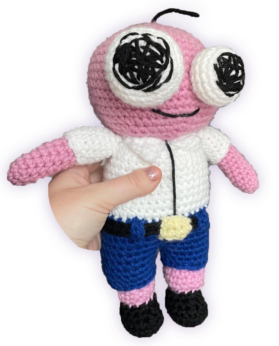 Pim Smiling Friends Plush • Handmade Crochet Amigurumi • Adult