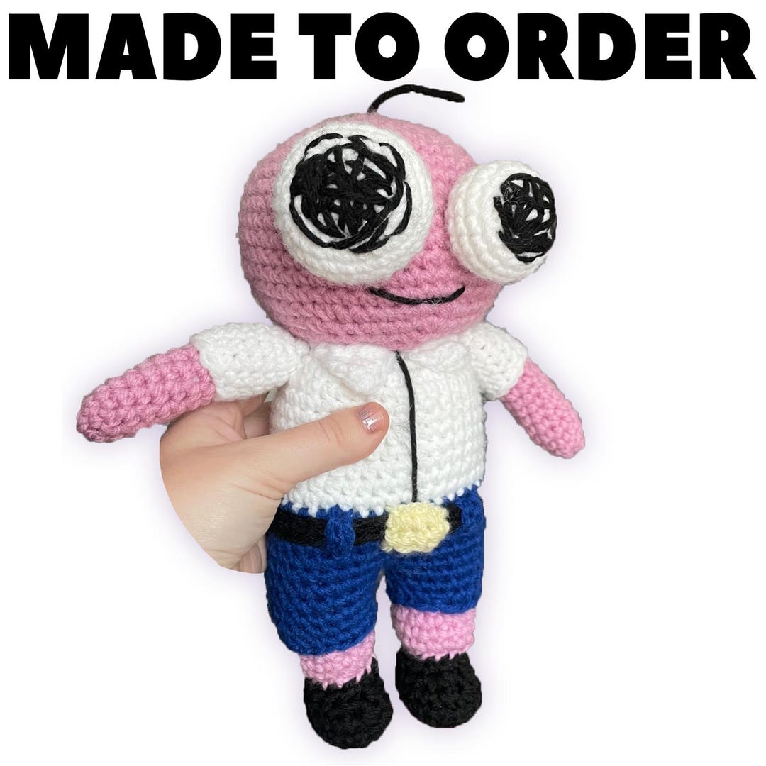 Pim Smiling Friends Plush • Handmade Crochet Amigurumi • Adult