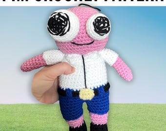 Pim Smiling Friends Crochet Pattern PDF • Amigurumi Digital Download • Adult Swim Fan Art Tutorial • DIY Stuffed Toy Pattern