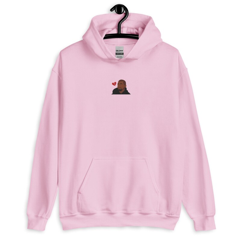 Kanye West Inspired Embroidered Hoodie - Yeezy Vintage Aesthetic Pullover - Chicago Rapper Sweater - 808s and Heartbreak Sweatshirt