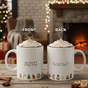 Personalized Christmas Mug | Custom Name | This Cup Tastes Like Christmas Morning | Cozy Cocoa Mug | Holidays Gift for Her