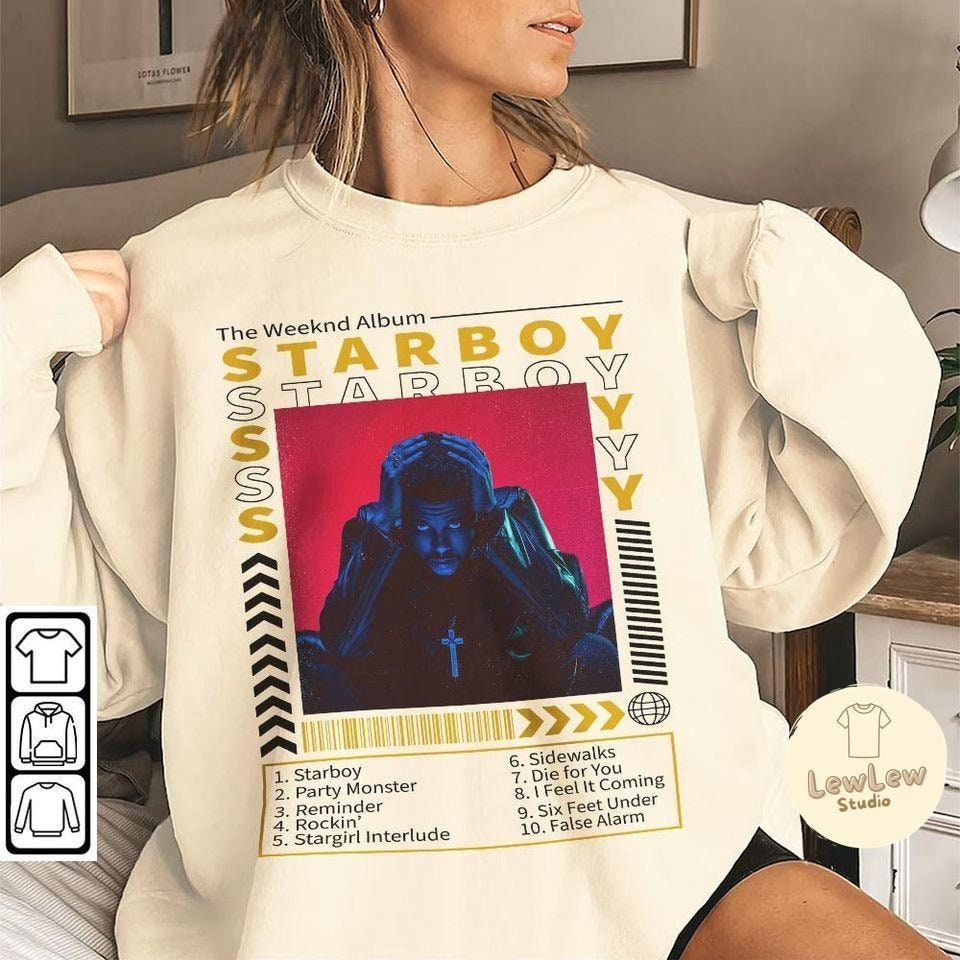 The Weeknd T Shirt Starboy Concert Album Tour Merch Rap Unisex