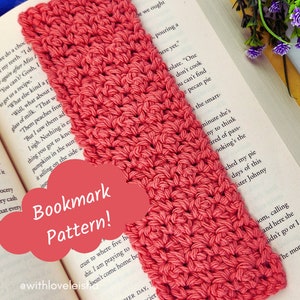 Bookmark Crochet Pattern Easy for Beginners | Beginner Crochet Gift for Booklovers | Quick and Easy Crochet Gifts | Crochet Stocking Stuffer
