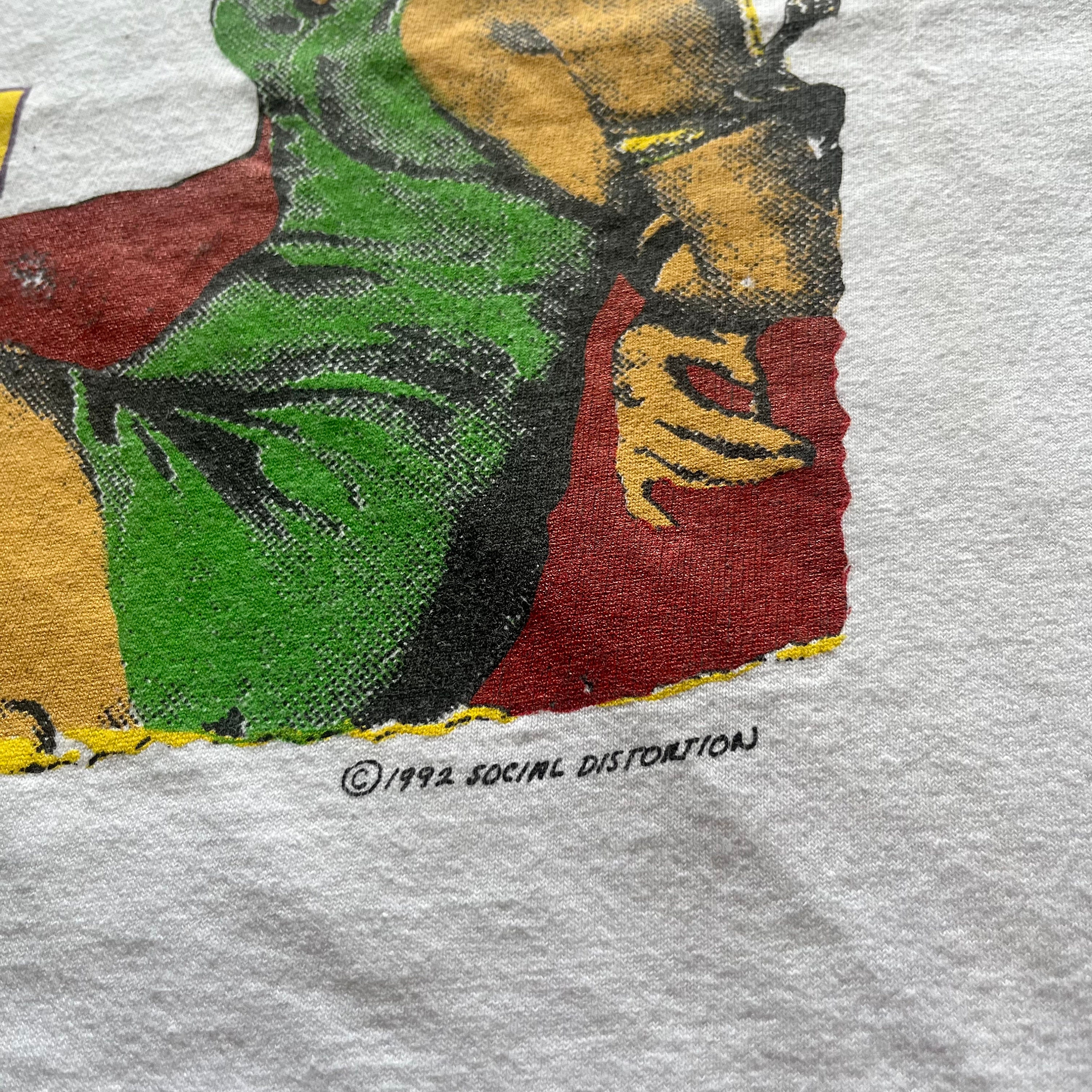 1992 Social Distortion Rare Vintage Band T Tee Shirt 90s Bad 1992 Social Distortion Rare Vintage Band T Tee Shirt 90s Bad
