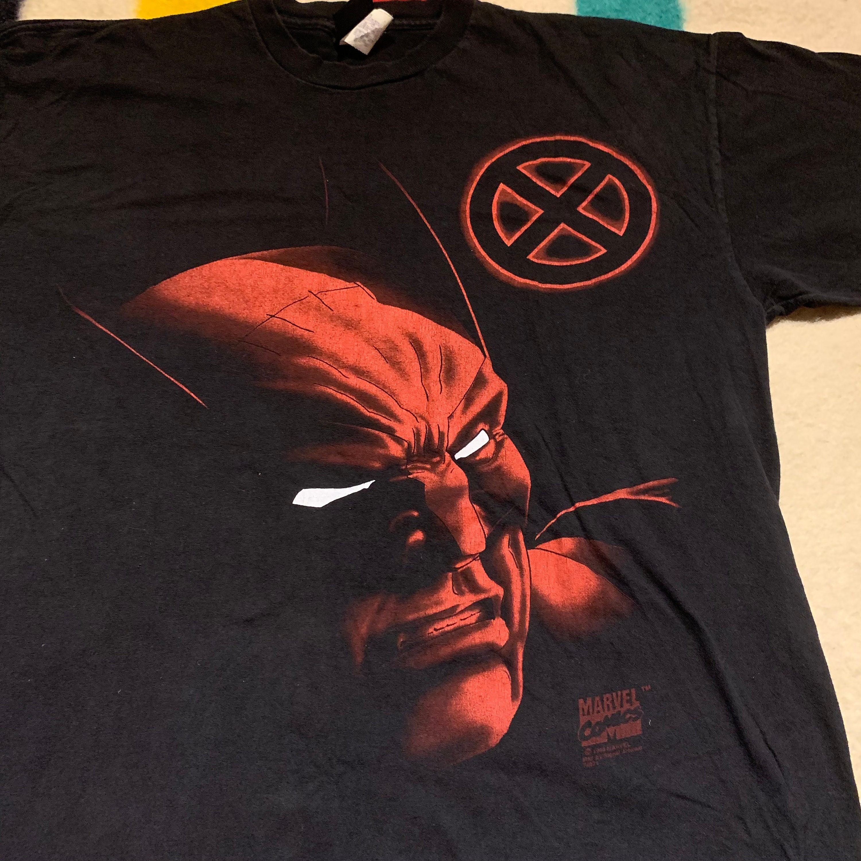 Marvel X-Men 90's Wolverine Variant - Camiseta Para Hombre, Negro, 3X