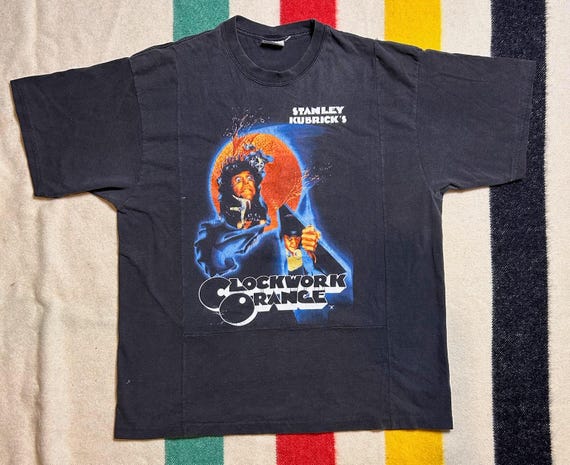 VINTAGE A CLOCKWORK ORANGE TEE SHIRT SIZE LARGE 90s