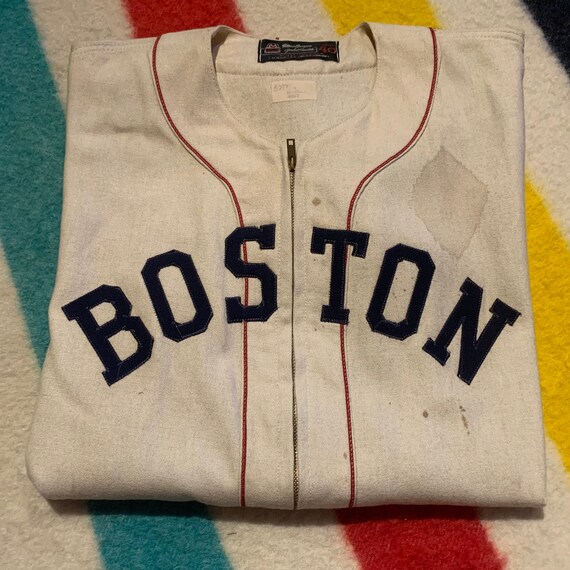 True Vintage Wool Flannel 1940's Baseball Jersey From 