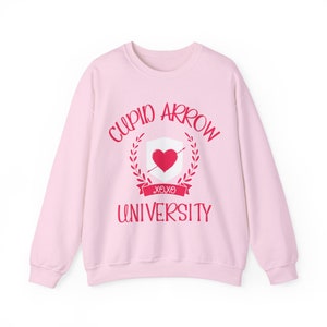 Cupid Arrow University Crewneck Sweatshirt, Cupid Sweatshirt, Valentines Day Sweatshirt, vday pullover, valentines pullover, cupid pullover