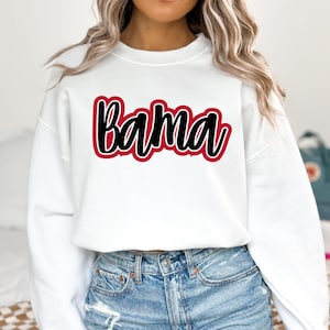 Bama Crewneck Sweatshirt, Alabama game day sweatshirt, bama pullover, roll tide pullover, roll tide crewneck, bama game day crewneck
