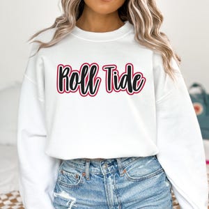 Roll Tide Crewneck Sweatshirt, Bama Pullover, Alabama Game Day crewneck, roll tide pullover, bama game day shirt, Alabama football fan