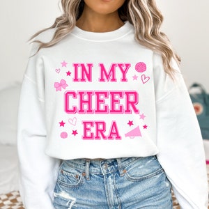 In My Cheer Era Crewneck Sweatshirt, Cheerleading pullover, Senior cheerleader sweatshirt, cheerleader gifts, cheer coach gift, cheer gift