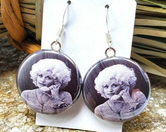 Dolly Parton oorbellen vintage zwart-witte telefoon dolly souvenir lichtgewicht mode kostuumsieraden handgemaakt