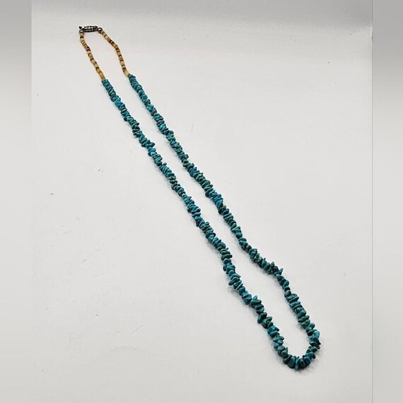 Genuine Turquoise Necklace Single Strand Southwes… - image 5
