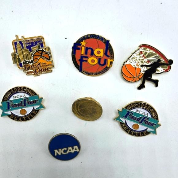 NCAA バスケットボール ラペルピン 7個セット 1995 シアトル 2006 サン