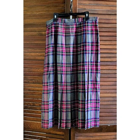 Vintage 80's Glenscot Plaid Skirt Lined Nordstrom 