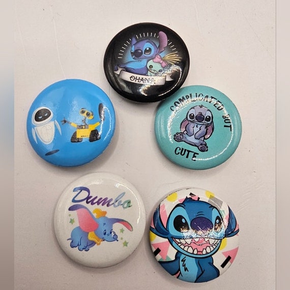 Lot of 12 Disney Buttons Movie Premiers Dumbo Sti… - image 2