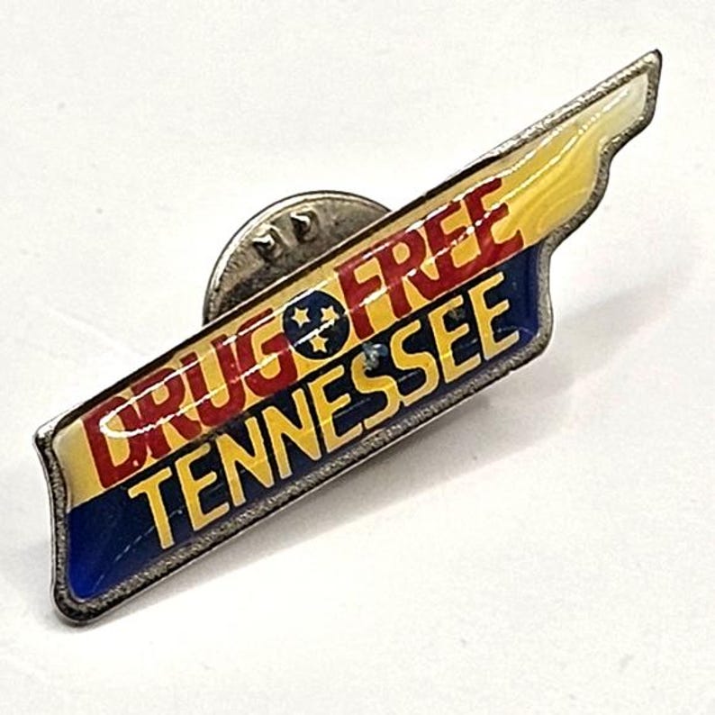 Épinglette Tennessee sans drogue des années 80, zone franche sans