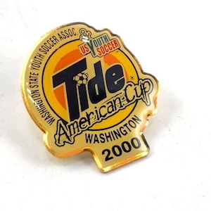 2000 Tide American Cup Soccer revers pin jeugd voetbal Washington souvenir reizen Pinback knop broche verklaring mode kostuum collectable