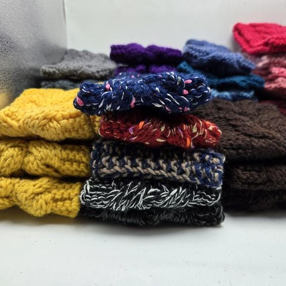 NWOT Lot of 54 Knit Crochet Headbands Multicolor Headwrap  display picture 2
