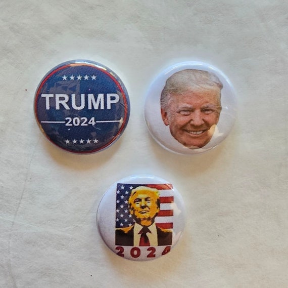ニクソン　米国大統領選挙キャンペーン　ボタンバッジ、ラペルタブ　6点セット トランプ 2024 マグネット 6 個セット MAGA FJB ドナルド・トランプ