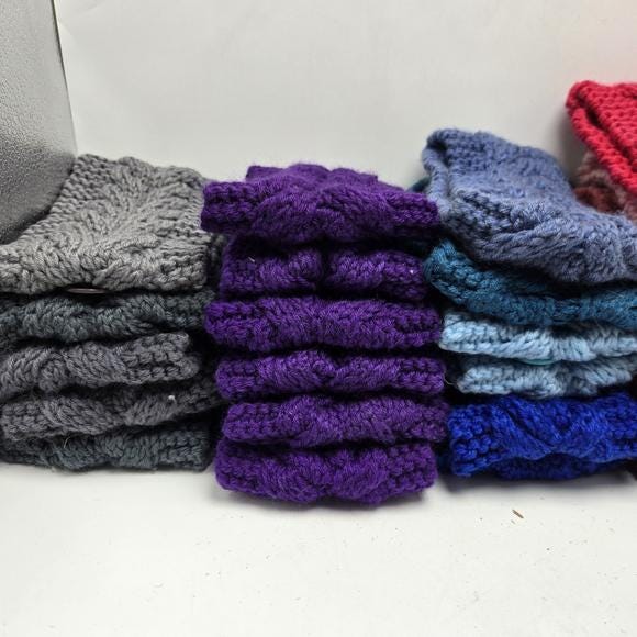 NWOT Lot of 54 Knit Crochet Headbands Multicolor Headwrap Earwarmer Statement NWOT Lot of 54 Knit Crochet Headbands Multicolor Headwrap  main image 2